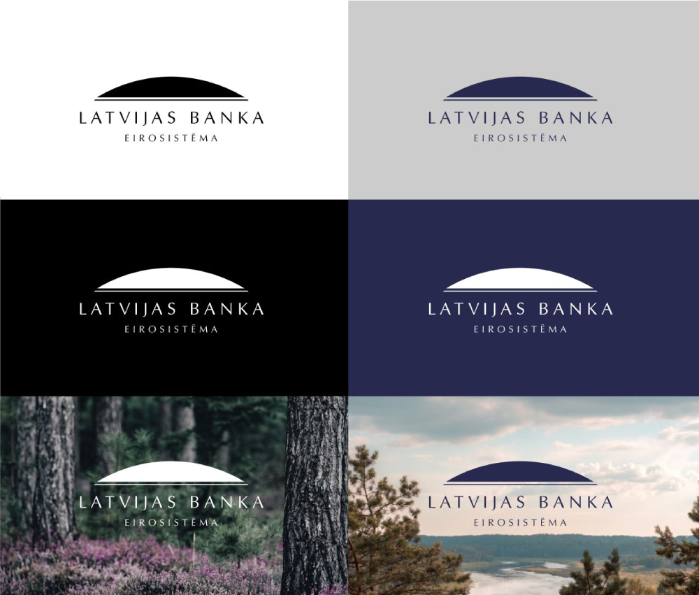 Latvijas Bankas logotips krāsas